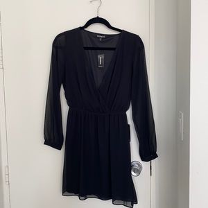 Mesh. Long sleeve Express dress